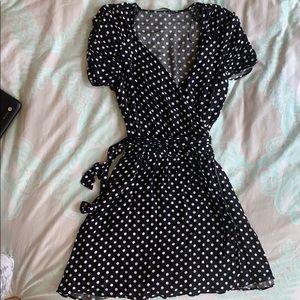 Polka dot retro romper dress jumper